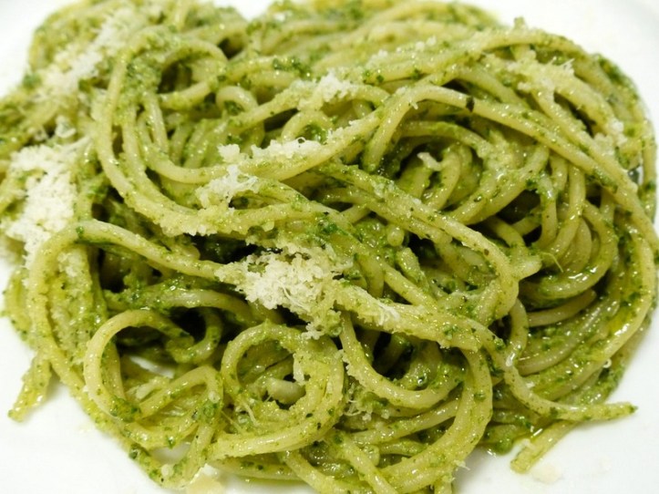 Receta de tallarines verdes